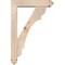 Ekena Millwork Olympic Arts and Crafts Smooth Bracket w/ Offset Brace, Douglas Fir, 5 1/2"W x 24"D x 36"H BKT0604X24X36OLY03SDF - alternate 2